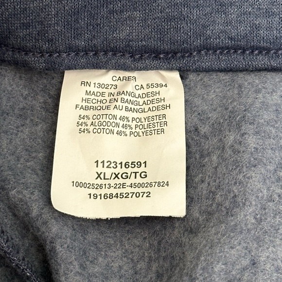 Men's Wrangler XL Shorts Heather Blue Cargo Utility Sweats Comfort Drawstring - Picture 8 of 8